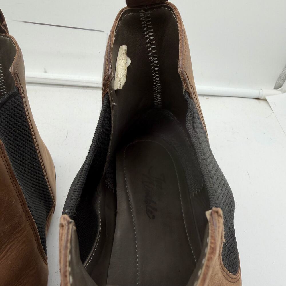 Joe Nimble Chelsea Boot Mens 12 Brown Barefoot Leather Slip On - Picture 6 of 10